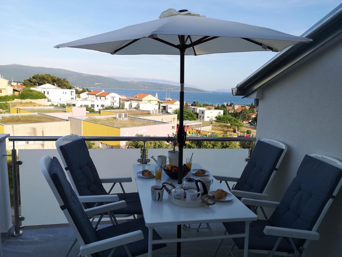 Apartman The View Krk Krk Town Exteriör bild